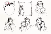 Whimsical Mother's Day Line Art Set, an Object Illustration by GiraffeCreative (Thumbnail 8 of 16)