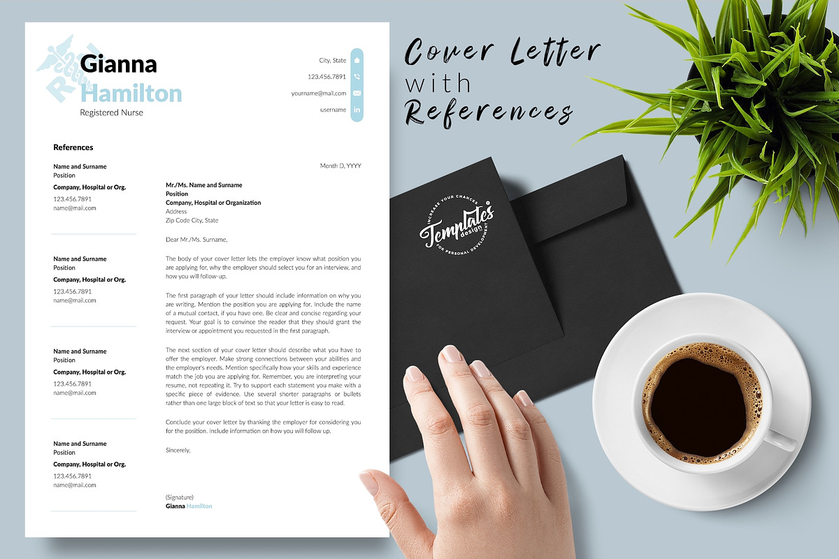 Nurse Resume Design / CV - Gianna, a Resume Template by Templates Design Co. (Photo 7 of 17)