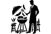 Summer BBQ Grill SVG Set, an Object Graphic by Designer_Momina (Thumbnail 7 of 13)