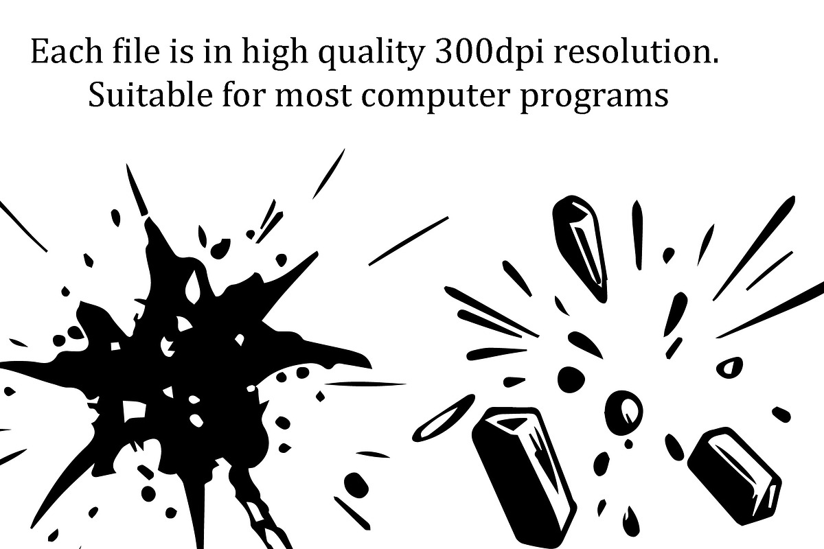 Explosion Clipart Bundle, a Decorative Illustration by PassionPNGcreation (Photo 2 of 4)