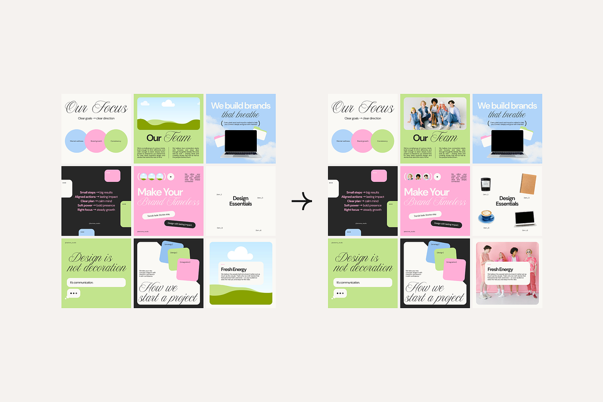 Aesthetic Agency Canva Templates, a Social Media Template by Karisma Studio (Photo 8 of 10)