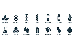 Organic Allergy Ingredient, an Object Illustration by Vector Creator