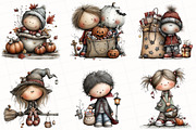Whimsical Halloween Clipart Bundle, an Illustration by OK Design (Thumbnail 6 of 6)