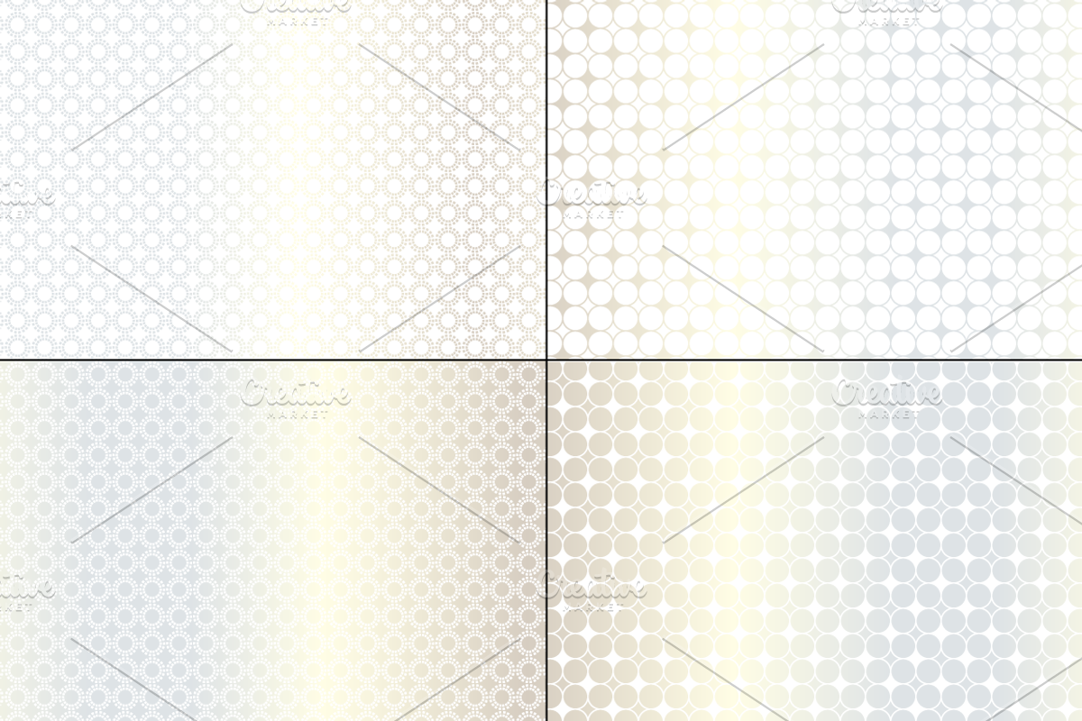 Small Silver Seamless Geometrics preview 4