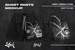 SHORT PANTS MOCKUP