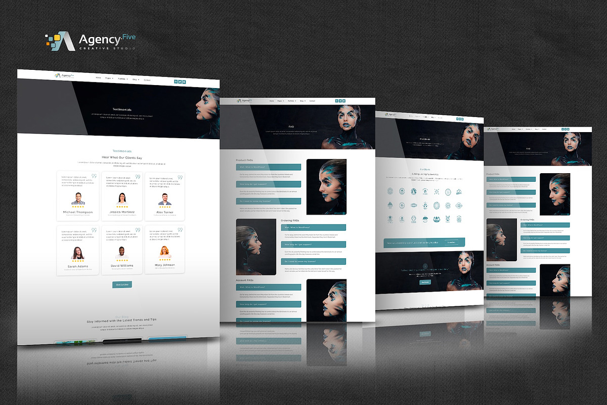 Agency Five -Creative Elementor  Kit, a Websites & App Template by Select Agency Designs (Photo 7 of 8)