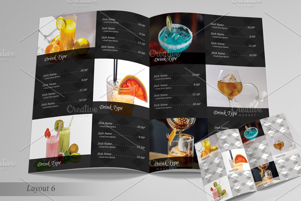 Restaurant Menu Set, a Brochure Template by BettyDesign (Photo 7 of 10)