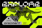 Robocops - Futuristic Font, a Sans Serif Font by limitype (Thumbnail 3 of 14)