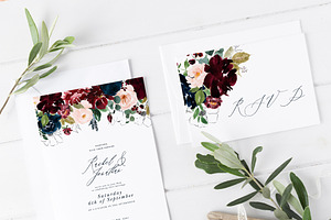 Opulent - Classic Watercolor Florals