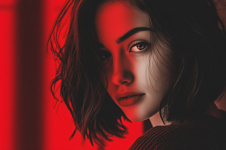 Mysterious woman with dark hair, a Person Photo by MistyDay