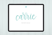 Carrie Modern Thin Procreate Brush, a Brush Add-On by Cate Shaner (Thumbnail 1 of 4)