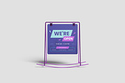 Stand Sign Mockup, an Advertising Mockup by Hazzpro_Std (Thumbnail 2 of 5)