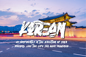 Larthez - Korean Brush Font