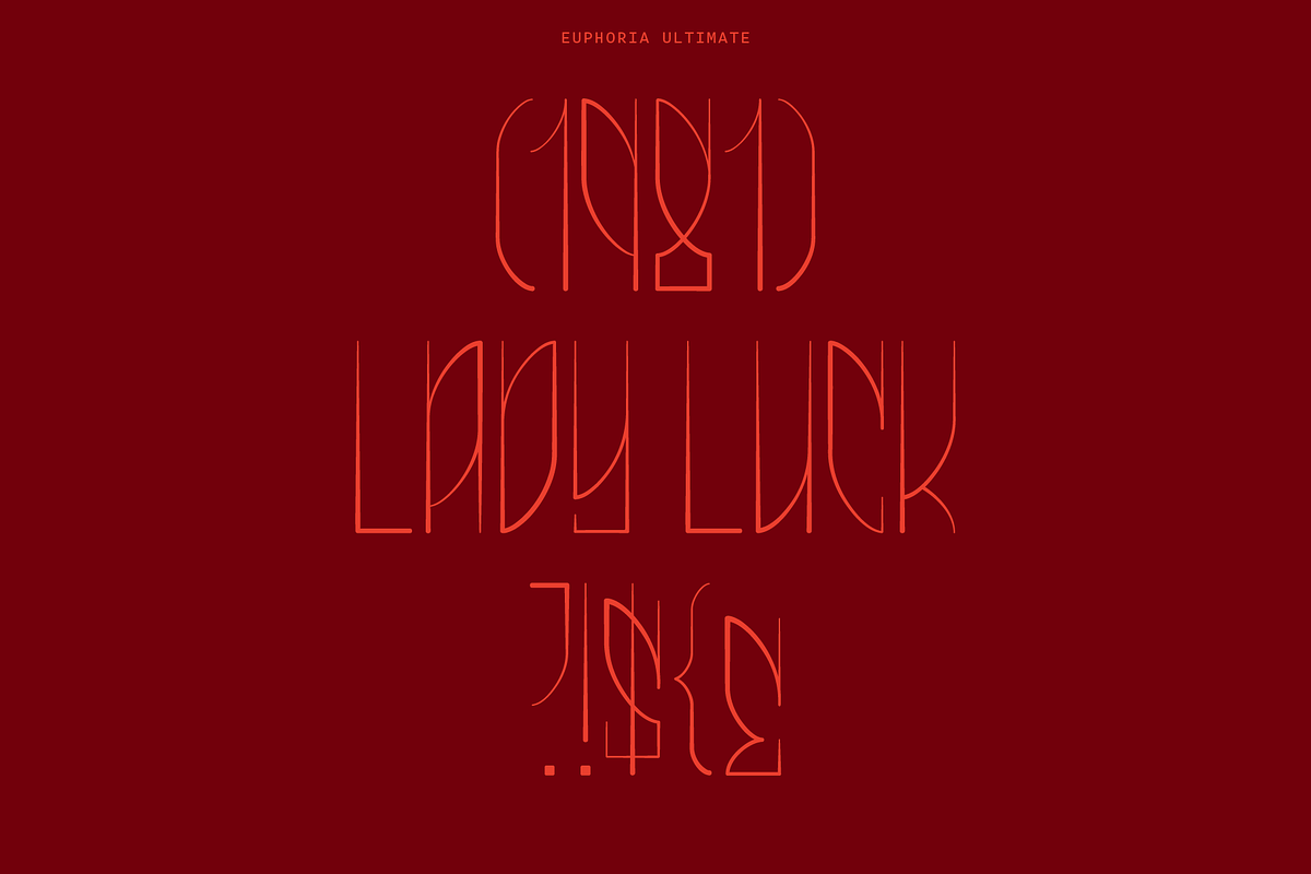 Euphoria Font Family by LARO Studio, a Font by larostudio (Photo 4 of 8)