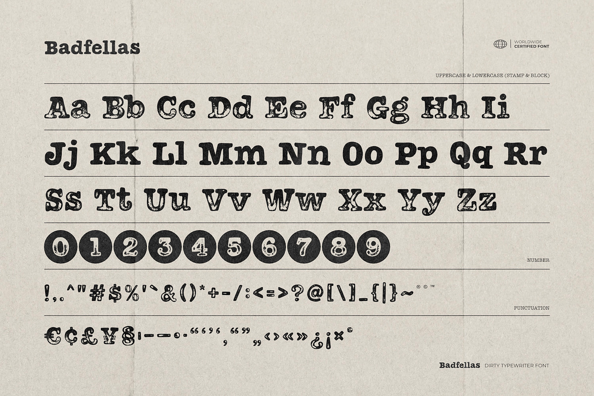 Badfellas - Dirty Typewriter Font, a Serif Font by ikiiko (Photo 6 of 7)
