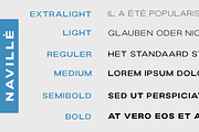 Navillè Family - 6 Fonts, a Sans Serif Font by Letterhend Studio (Thumbnail 4 of 11)