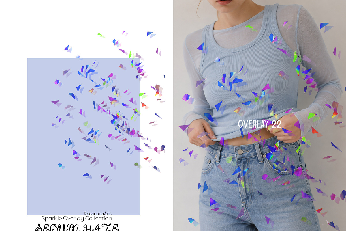 Sequin Haze: Sparkle PNG Overlays, a Texture Graphic by DreamoraArt (Photo 2 of 17)