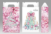 Watercolor Romantic Christmas, a Seasonal Illustration by katmonne (Thumbnail 16 of 16)
