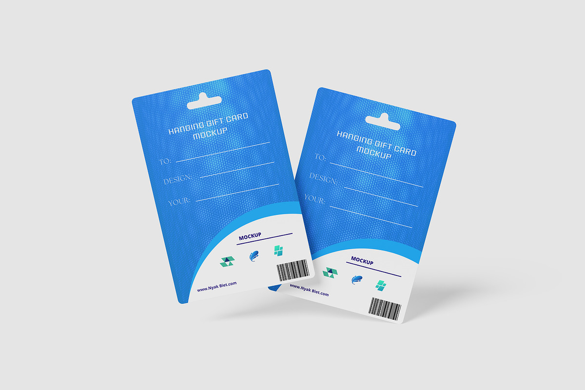 Hanging Gift Card Mockup, a Print Template by NyakBiett (Photo 8 of 10)