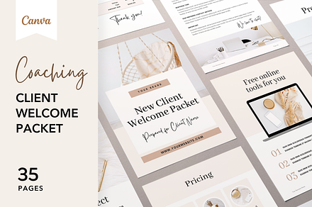 Coaching Client Welcome Pack Canva