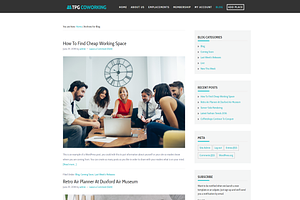 TPG CoWorking Space Wordpress Theme