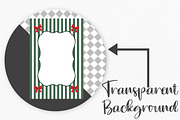 Coquette Christmas Frame Sublimation, an Illustration by Canvas Craft (Thumbnail 2 of 5)