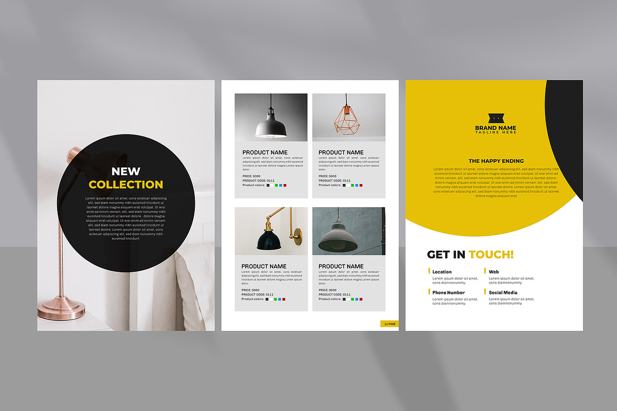 Catalog Layout Template Design