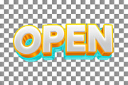 Open PSD 3D Editable Text Effect, a Layer Style Add-On by TrueVector (Thumbnail 2 of 2)