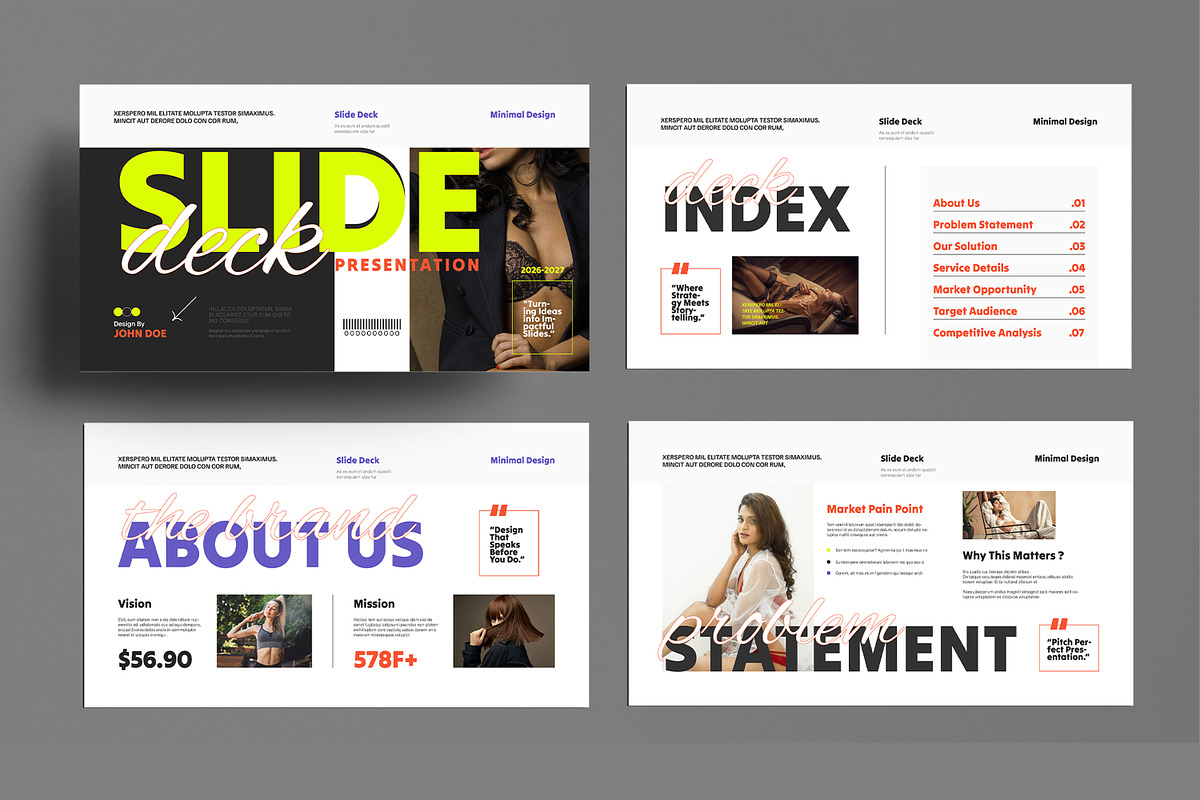 Modern Slide Deck Presentation, a Presentation Template by MightyDesign (Photo 2 of 8)