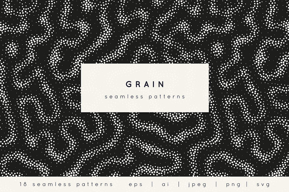 Grain Seamless Pattern Set, a Pattern Graphic by Curly_Pat (Photo 1 of 6)