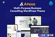 Apexa - Consulting WordPress Theme, a WordPress Template by AliThemes (Thumbnail 1 of 2)