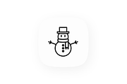 Winter 16 Thin Line Icons Set, an Outline Icon by Alex Blogoodf (Thumbnail 5 of 5)