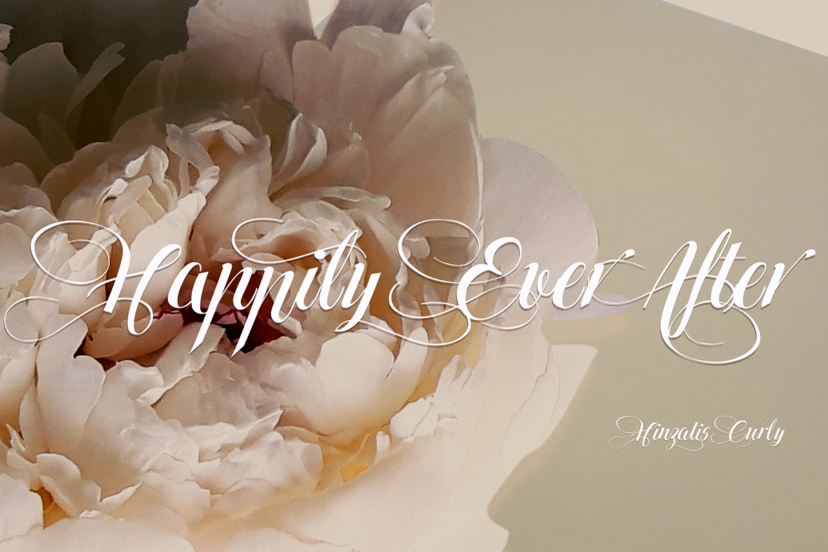 Hinzatis Curly (otf font) preview 4