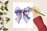Blue Coquette Bows Sublimation, an Illustration by designcity5 (Thumbnail 4 of 4)