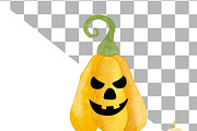 Watercolor Halloween Clipart, an Illustration by Natalya_Mona_Art (Thumbnail 9 of 10)