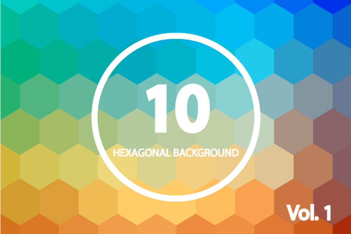 10 Hexagonal Backgrounds preview 3