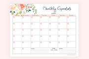 Monthly Expense Tracker PDF, a Stationery Template by EasyLifePlanners (Thumbnail 4 of 4)