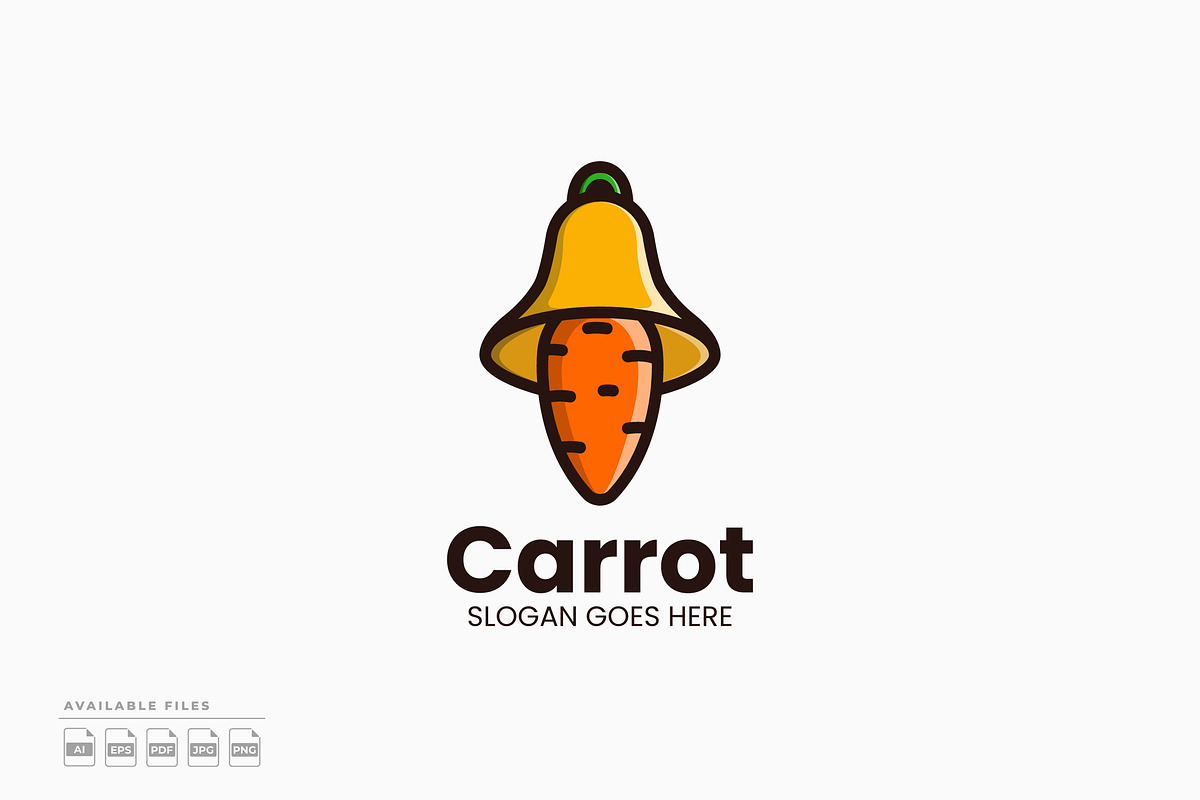 Carrot Bell Logo, a Branding & Logo Template by Zeer Graphic
