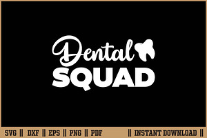 Dental Squad Cute Dentist Office SVG, a Healthcare Illustration by Handy Arts Studio