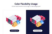 Moving Home Isometric Icons, an Emoji Icon by Vectors Market (Thumbnail 3 of 10)
