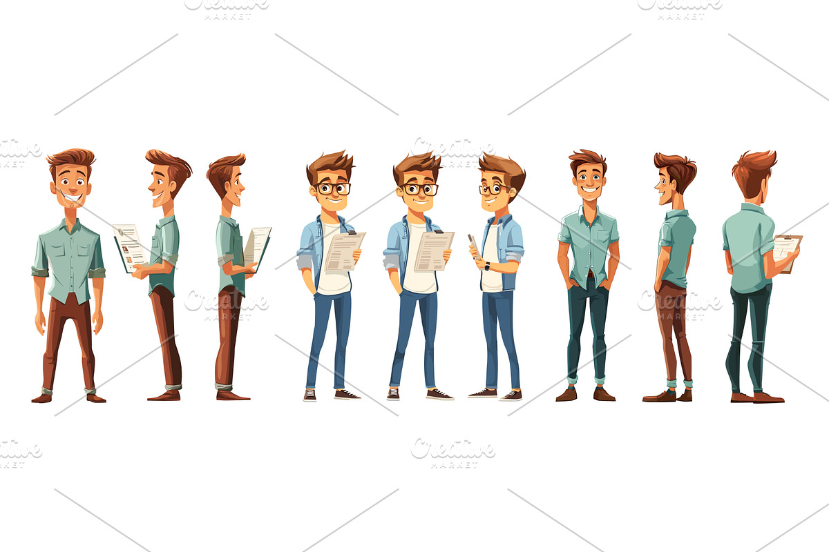 Job candidate character template, a Person Illustration by Stock-Smart-Start