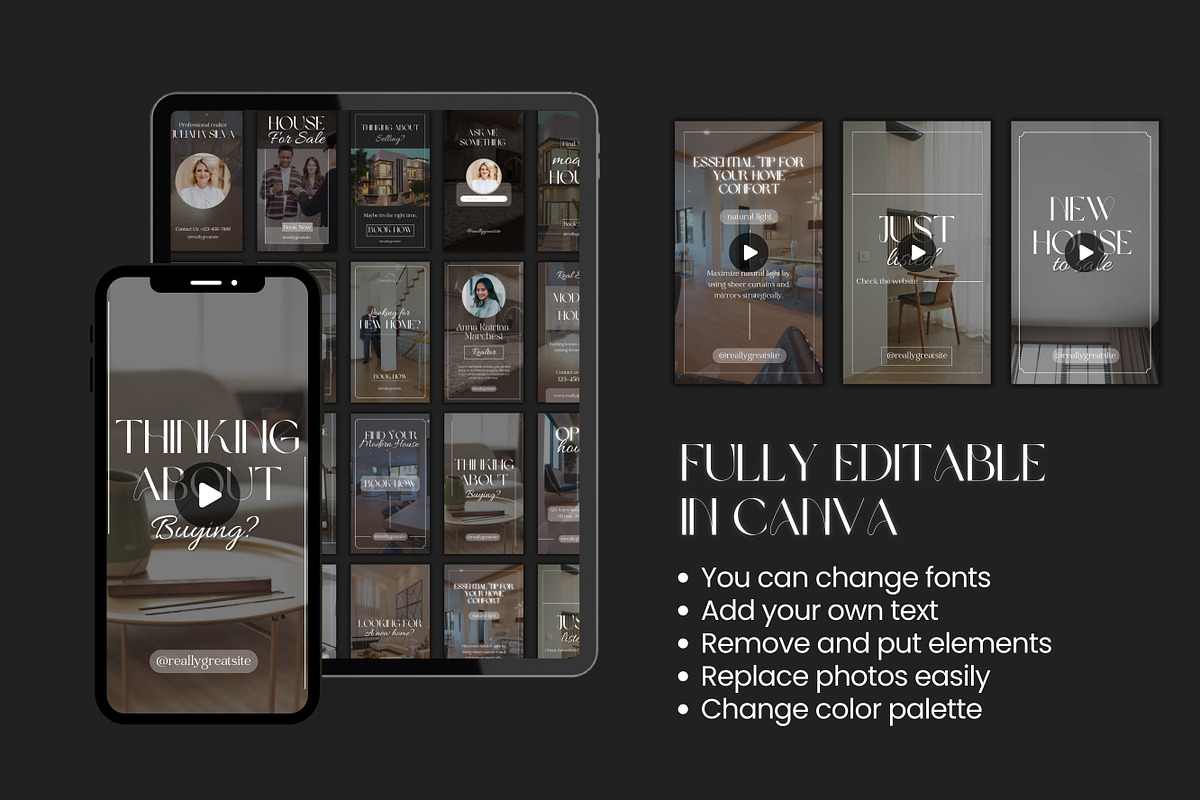 100 Realtor Reel Canva Templates, a Templates & Theme by TemplateCastleStore (Photo 10 of 10)