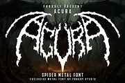 ACURA METAL – Death Metal Font, a Blackletter Font by Fonday Studio (Thumbnail 1 of 8)