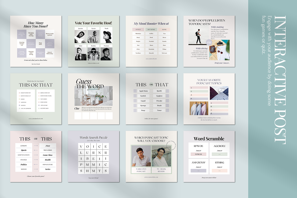 Instagram Podcast Starter Kit, a Social Media Template by Analogi Studio (Photo 11 of 27)