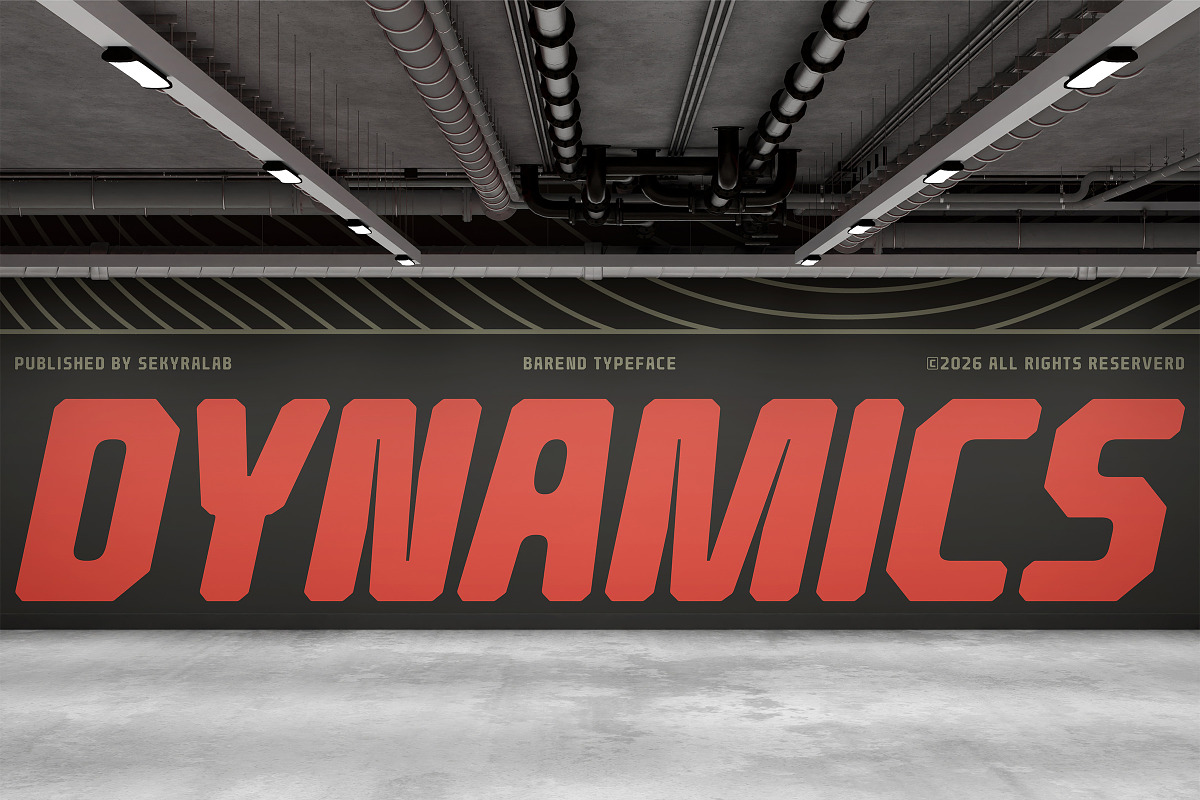 Barend - Brutalist Display Sans Font, a Sans Serif Font by Sekyra Lab (Photo 15 of 16)
