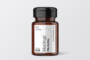 Mini Pill Bottle Mockup with Cap, a Cups & Container Mockup by Mockupdaddy (Thumbnail 5 of 27)