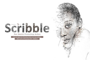 Scribble Pen Sketch - PS Action