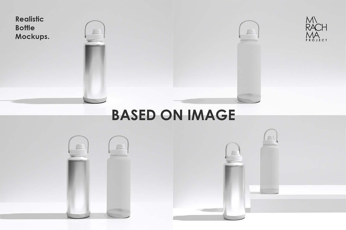 Sport Water Bottle Mockup Set, a Cups & Container Mockup by Mirachma Project (Photo 2 of 8)