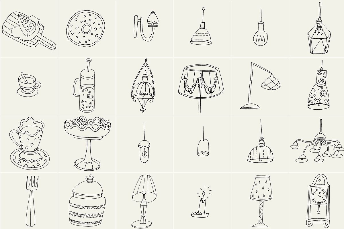 82 Hand Drawn Logo Elements PSD, an Object Graphic by Sasha Mitkalova (Photo 3 of 5)