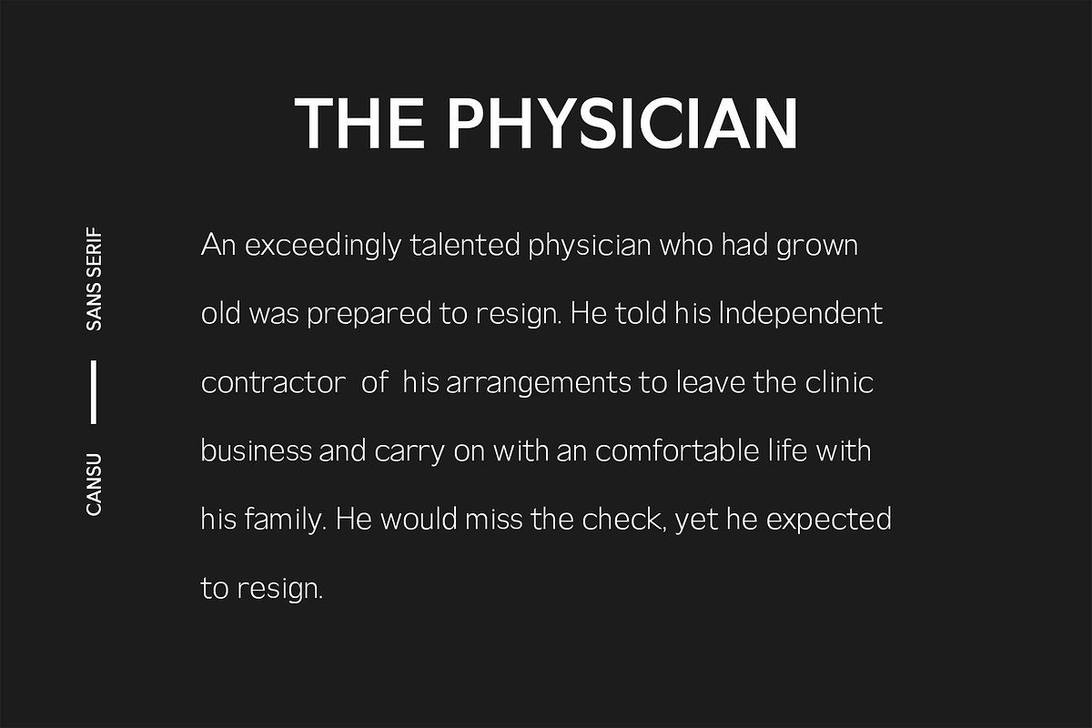 Cansu Sans Serif Font Family preview 4